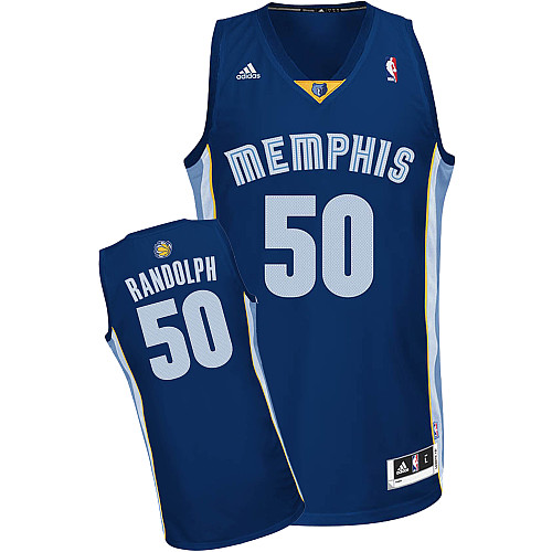  NBA Memphis Grizzlies 50 Zach Randolph New Revolution 30 Swingman Road Blue Jersey